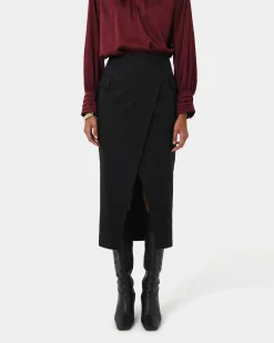 Abby Asymmetric Tailored Skirt