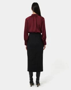 Abby Asymmetric Tailored Skirt