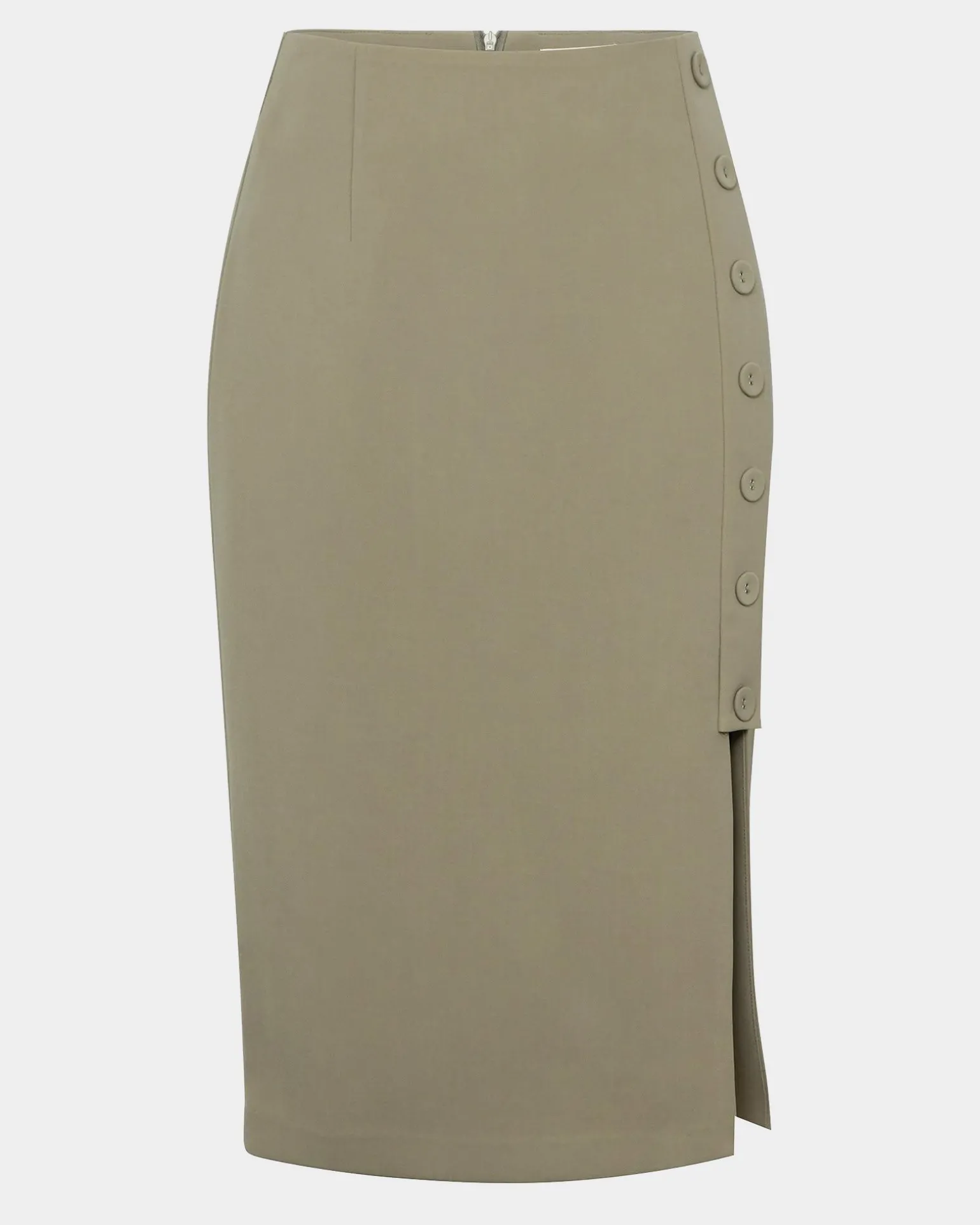 Ace Side Button Skirt