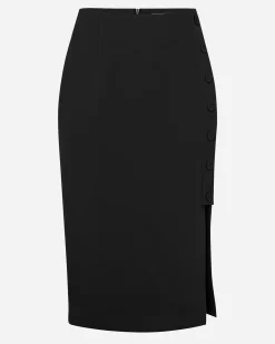 Ace Side Button Skirt