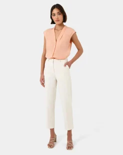 Adelaide V-neck Cap Sleeve Top
