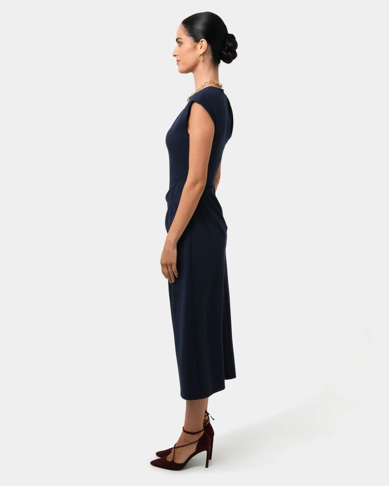 Adele Pleated Midi Dress