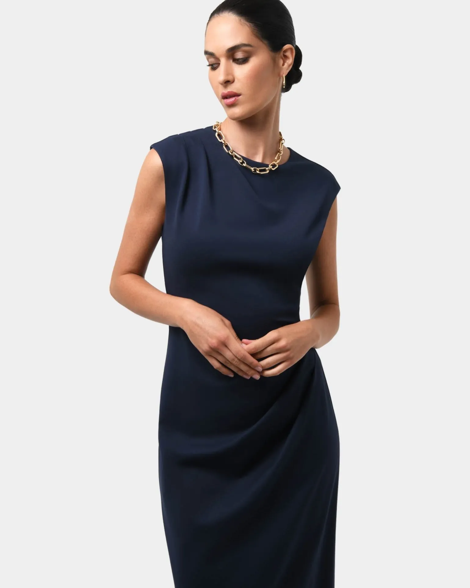 Adele Pleated Midi Dress