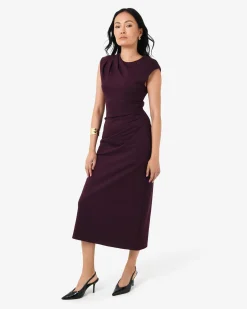 Adele Pleated Midi Dress