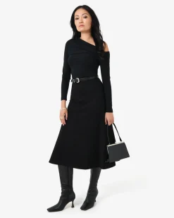 Adele Side Panel Midi Skirt