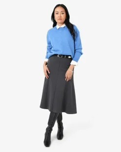Adele Side Panel Midi Skirt