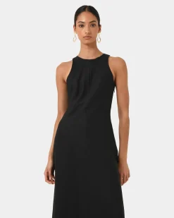 Aiya Bias Midi Dress