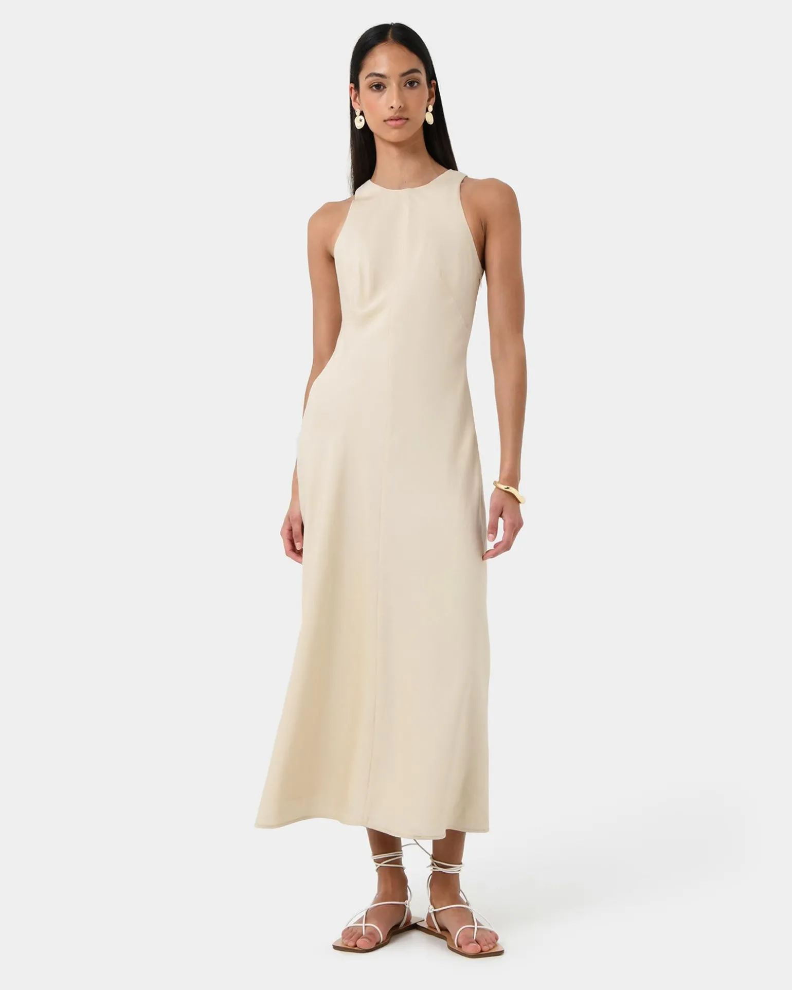 Aiya Bias Midi Dress