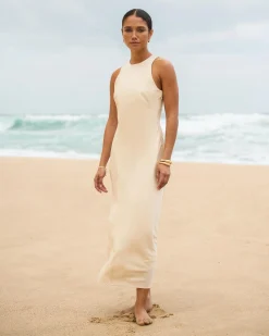Aiya Bias Midi Dress