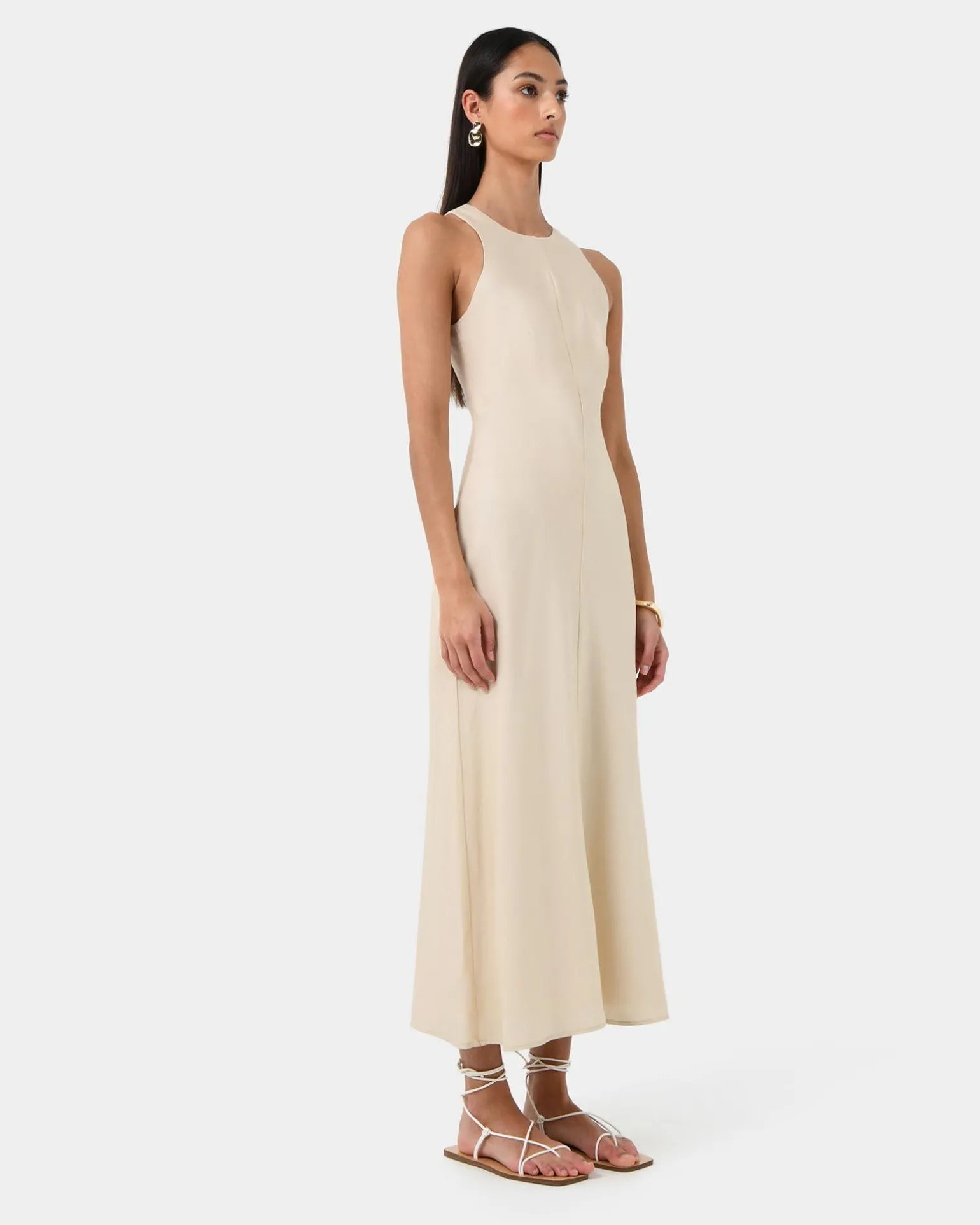 Aiya Bias Midi Dress