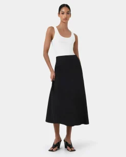 Aiya Bias Midi Skirt