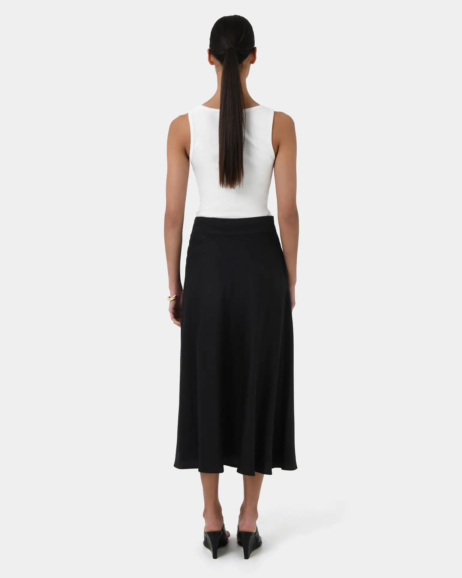 Aiya Bias Midi Skirt
