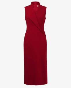 Alaia Twisted Lapel Midi Dress