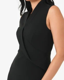 Alaia Twisted Lapel Midi Dress
