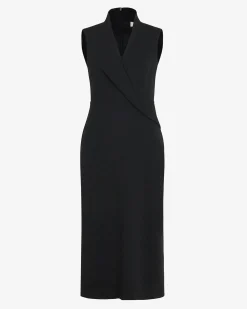 Alaia Twisted Lapel Midi Dress