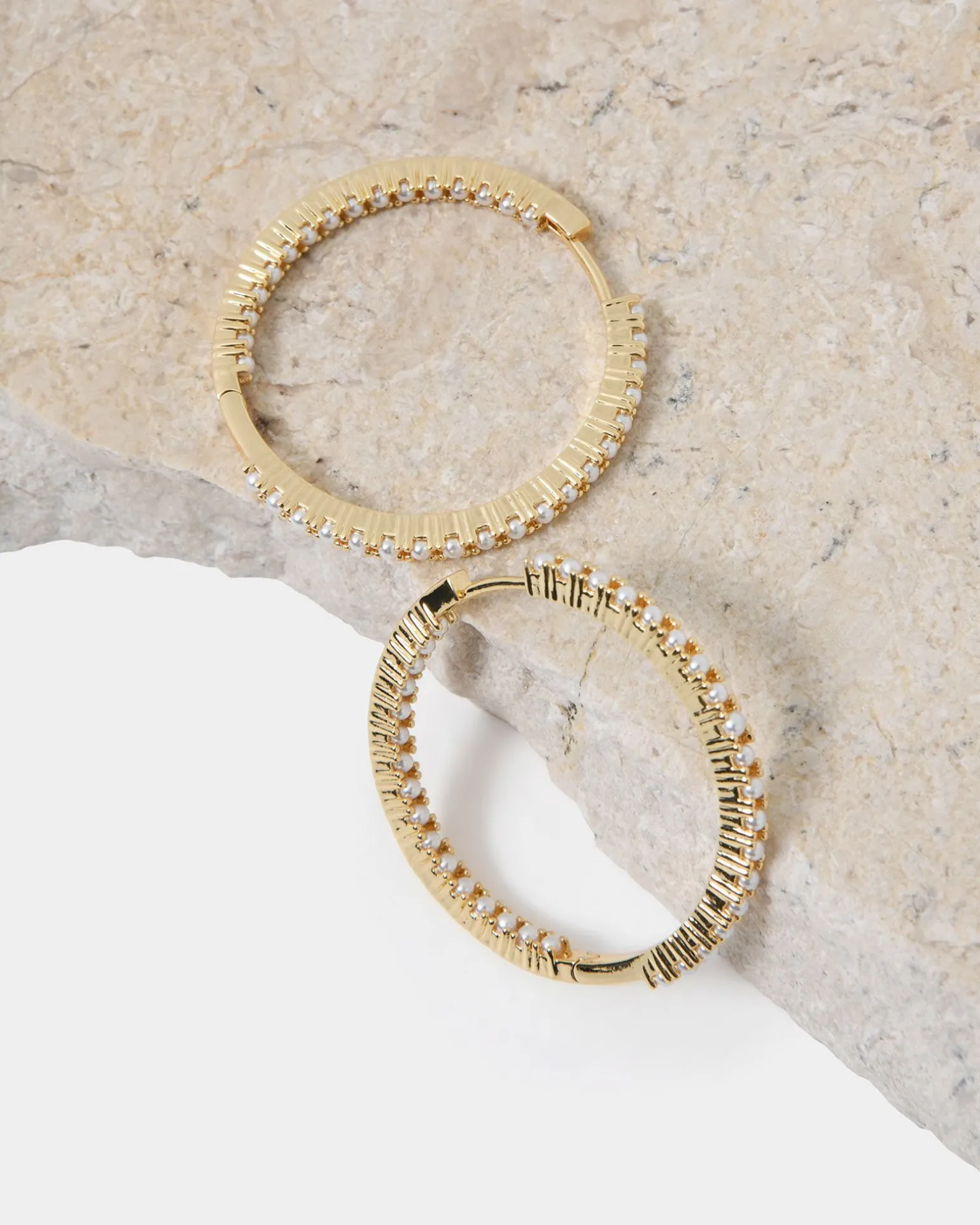 Alayah 16k Gold Hoop Earrings