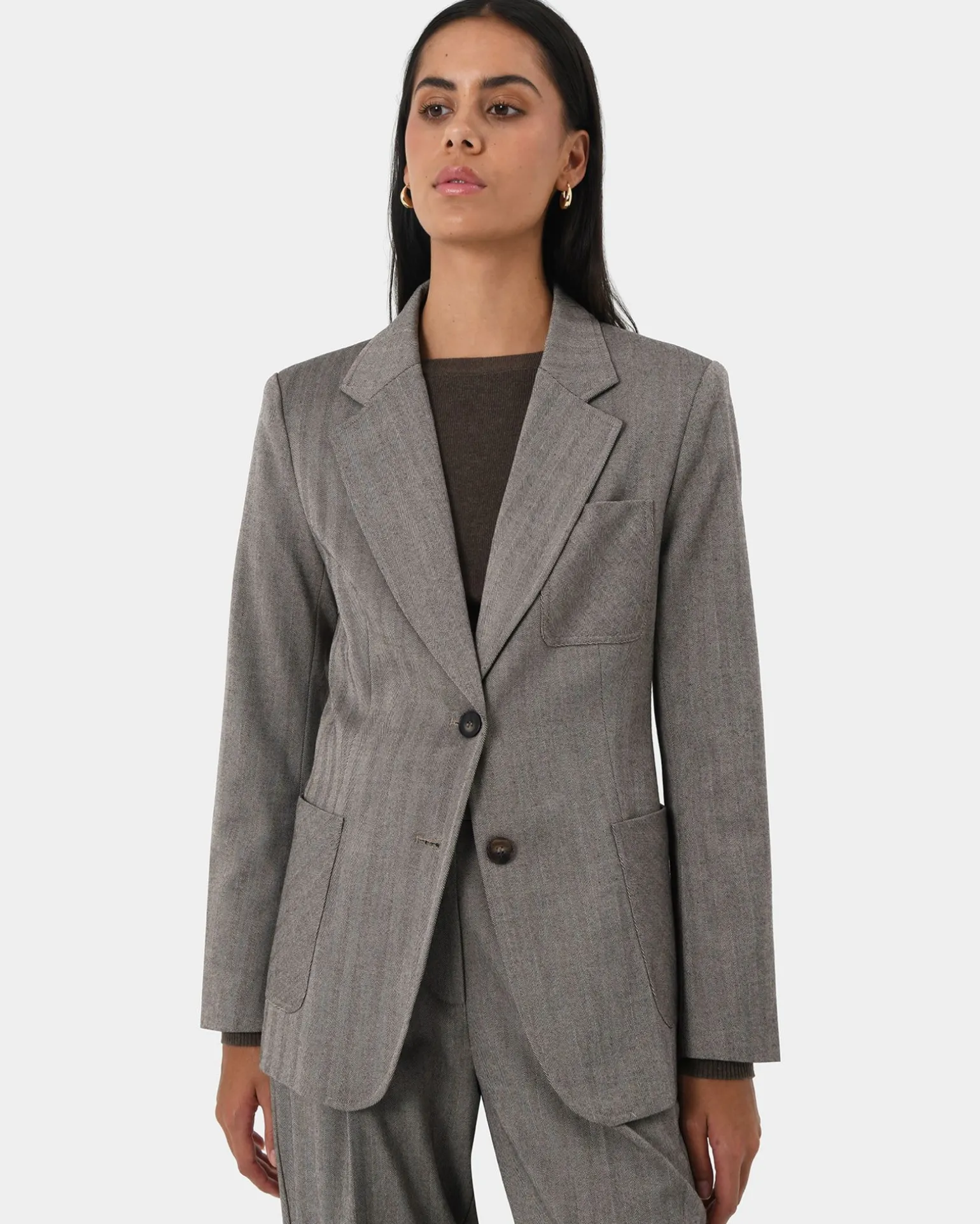 Allara Herringbone Jacket