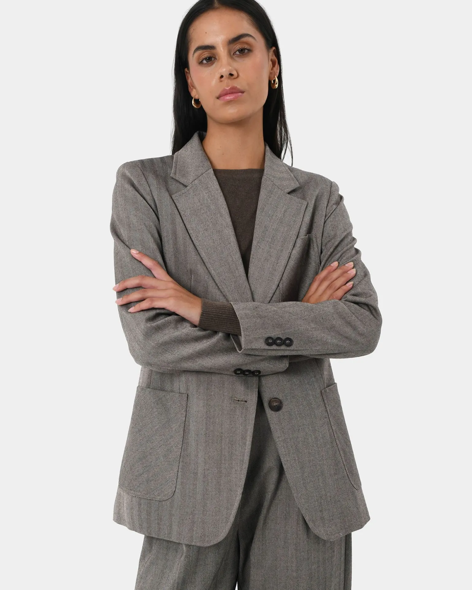 Allara Herringbone Jacket