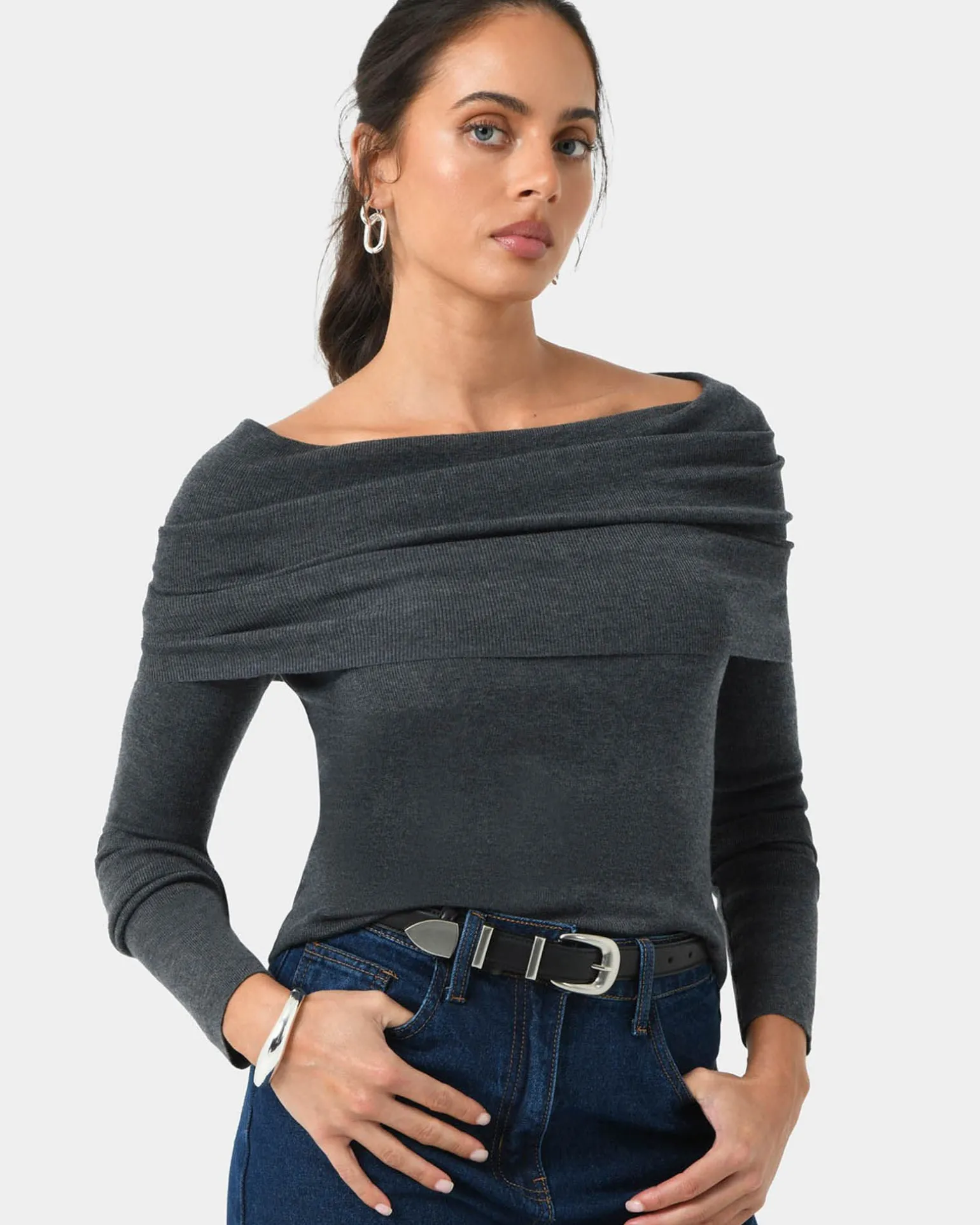 Ally Off Shoulder Knit