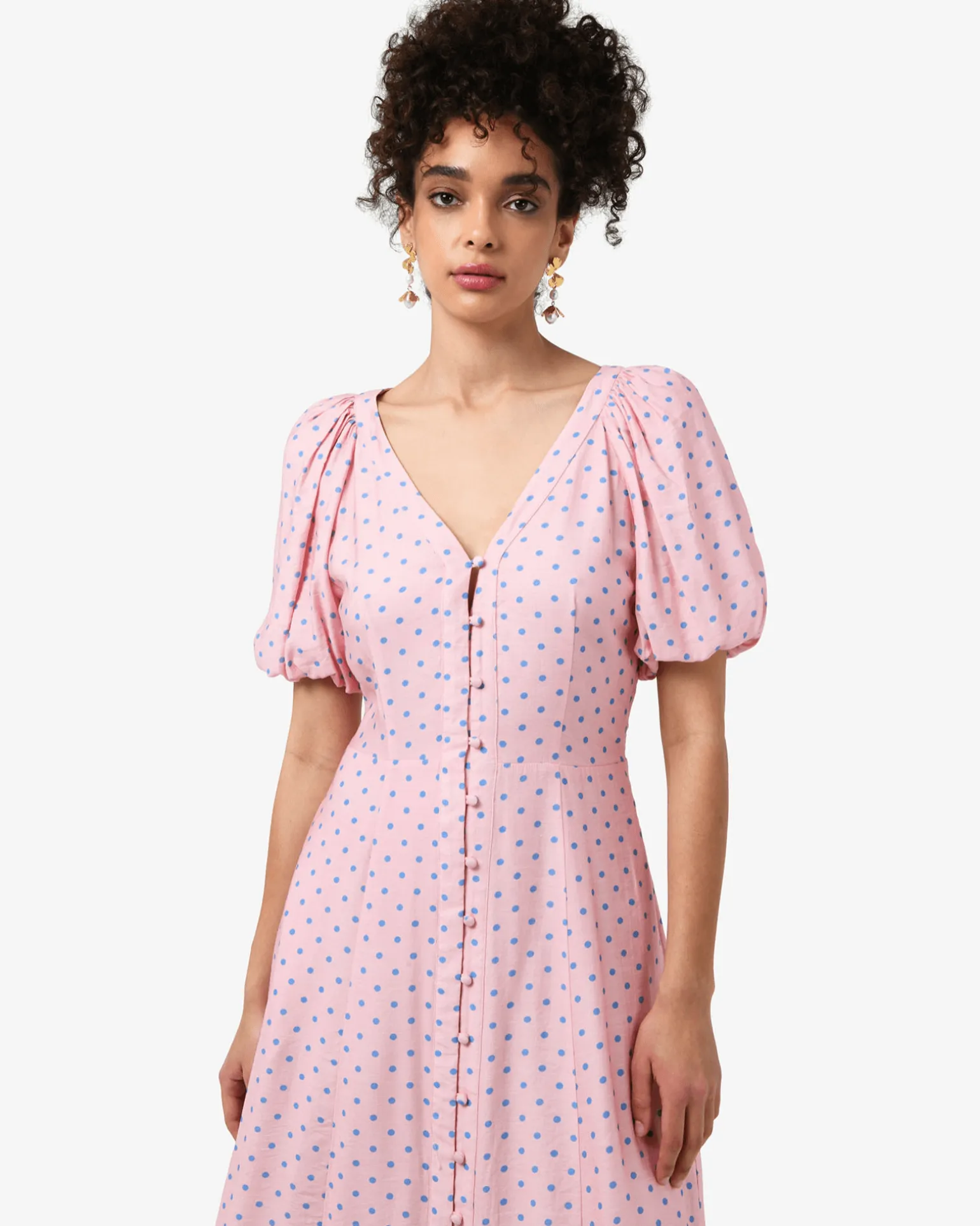 Almeria Polka Dot Dress