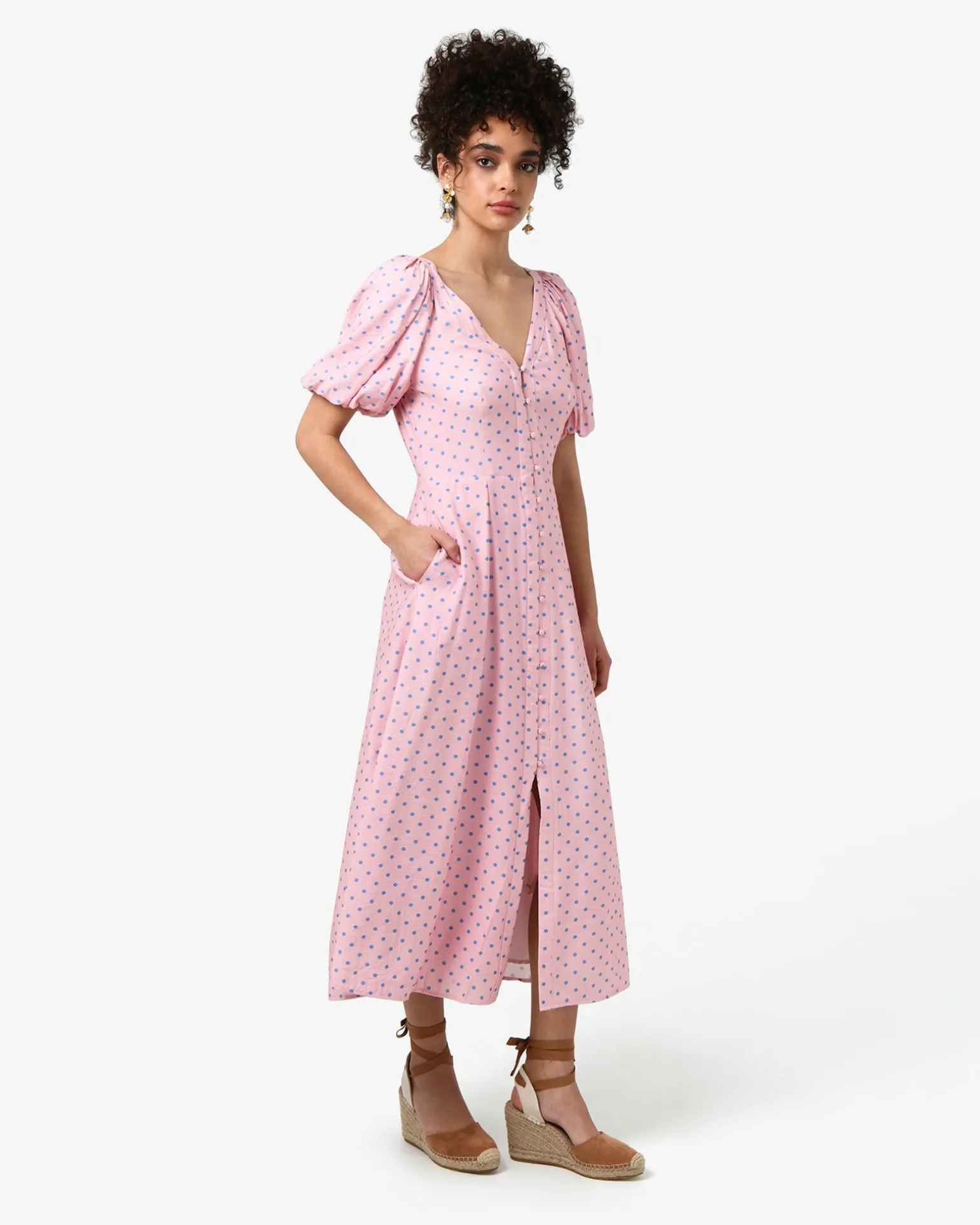 Almeria Polka Dot Dress