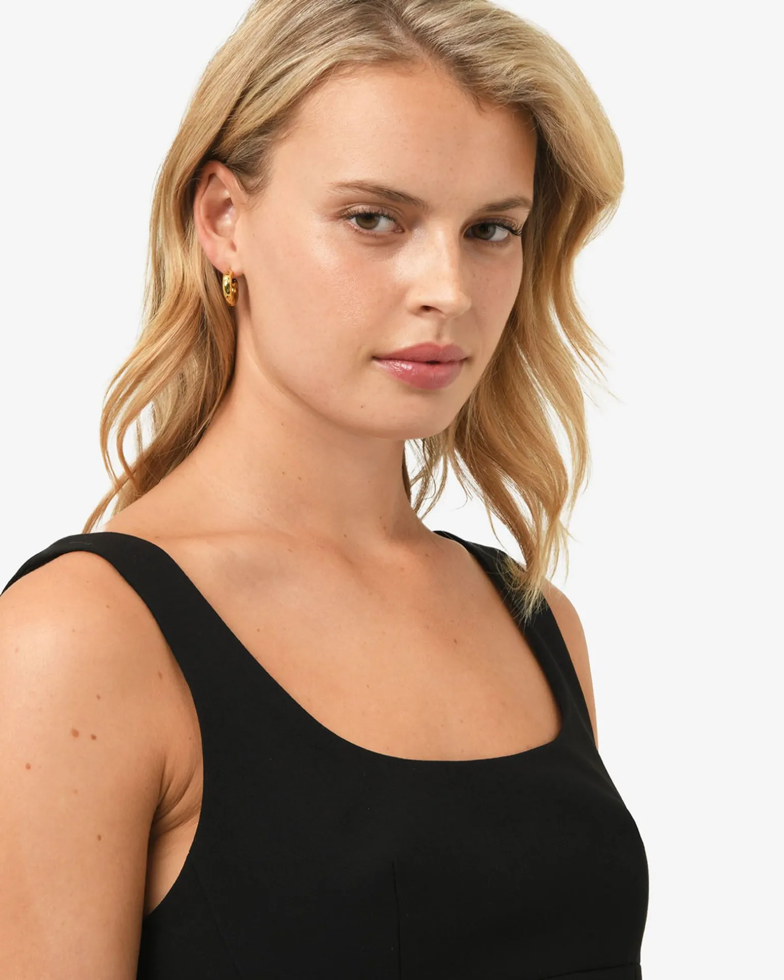 Amaris Gold Hoop Earrings