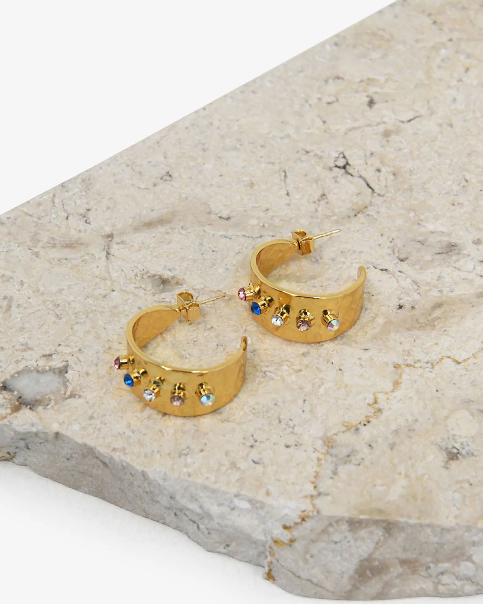 Amaris Gold Hoop Earrings