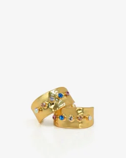 Amaris Gold Hoop Earrings