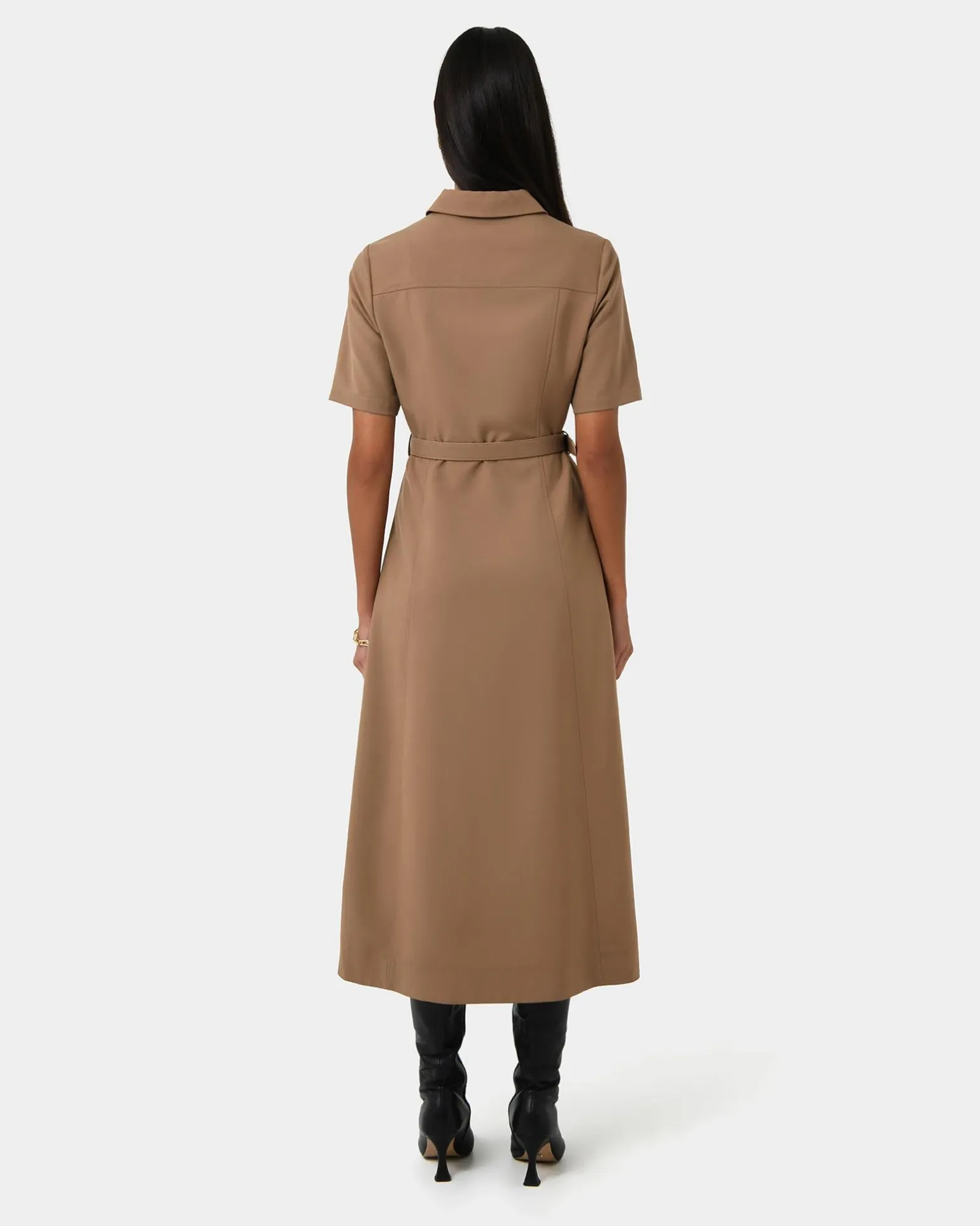 Amera Belted Utility Dress