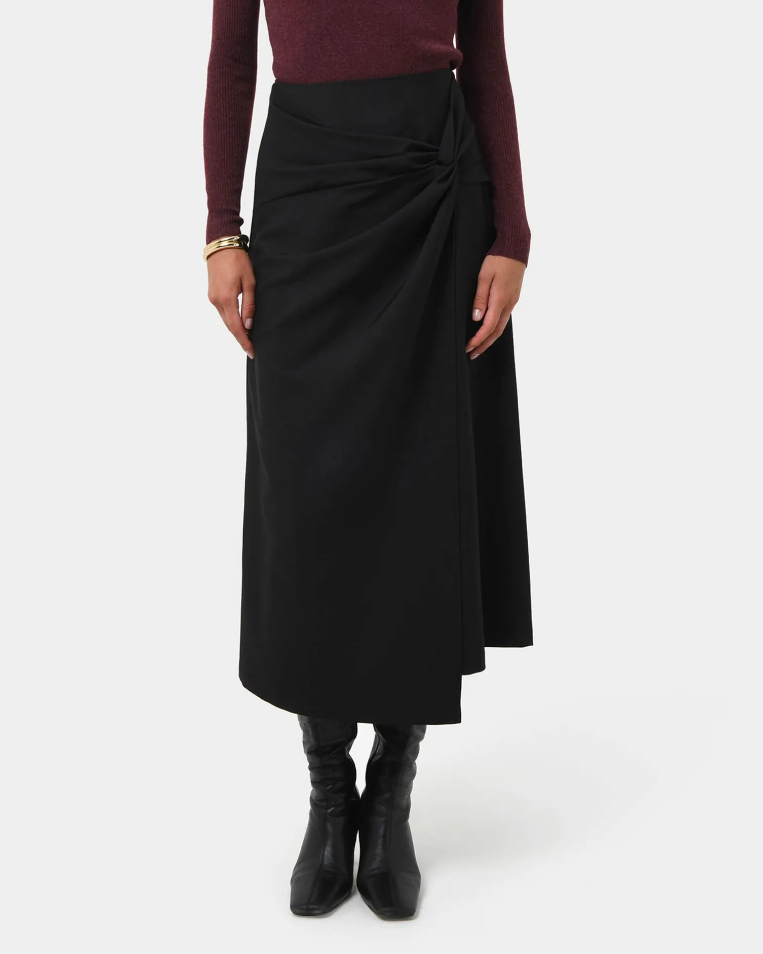 Amera Twist Midi Skirt