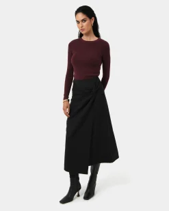 Amera Twist Midi Skirt