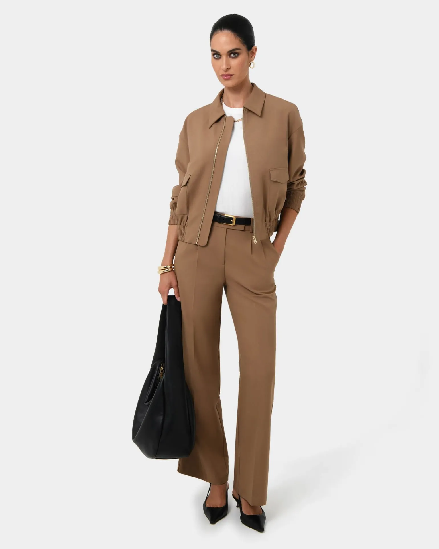 Amera Wide Leg Tailored Pants