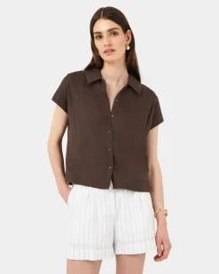 Ami Linen Collar Shirt