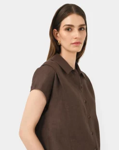 Ami Linen Collar Shirt