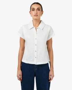 Ami Linen Collar Shirt