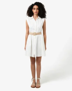 Ami Linen Mini Beach Dress