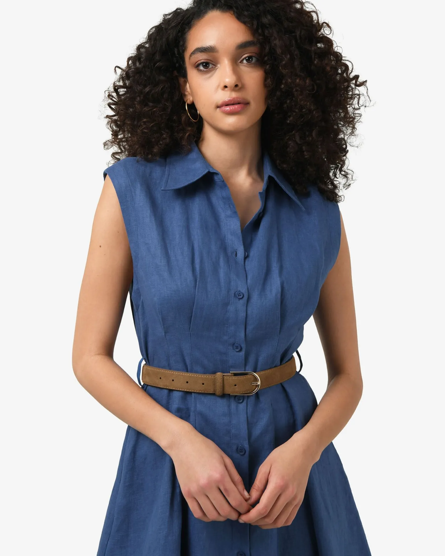 Ami Linen Mini Beach Dress