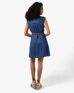Ami Linen Mini Beach Dress