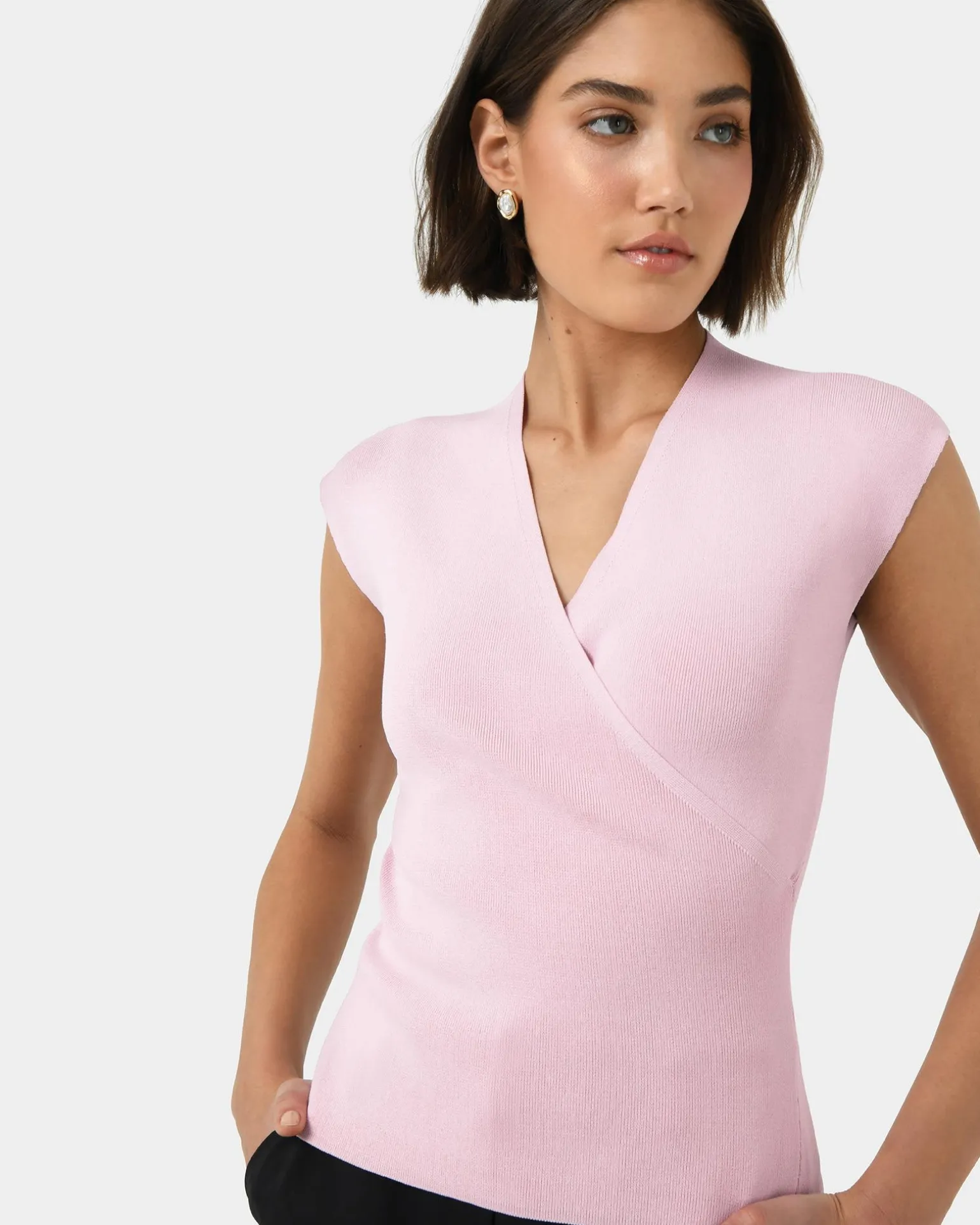 Ani Wrap Knit Top