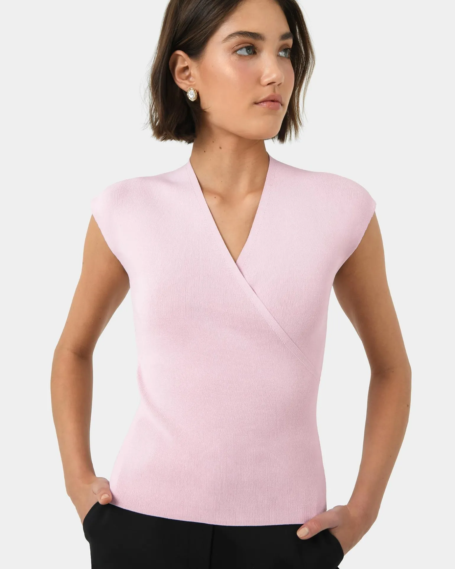 Ani Wrap Knit Top