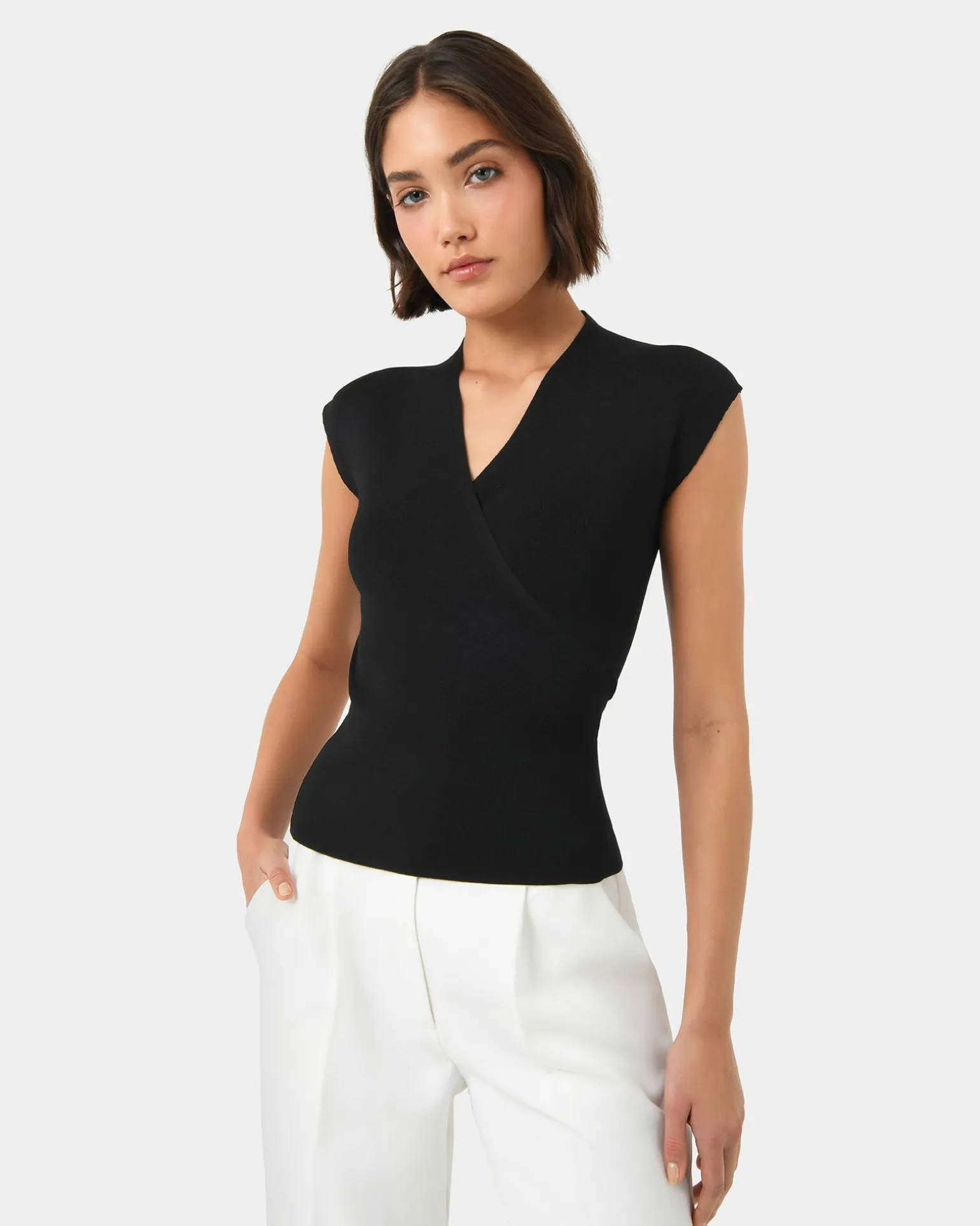 Ani Wrap Knit Top
