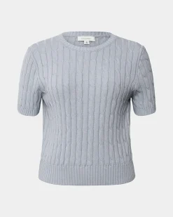 Anita Short Sleeve Cable Knit
