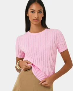 Anita Short Sleeve Cable Knit