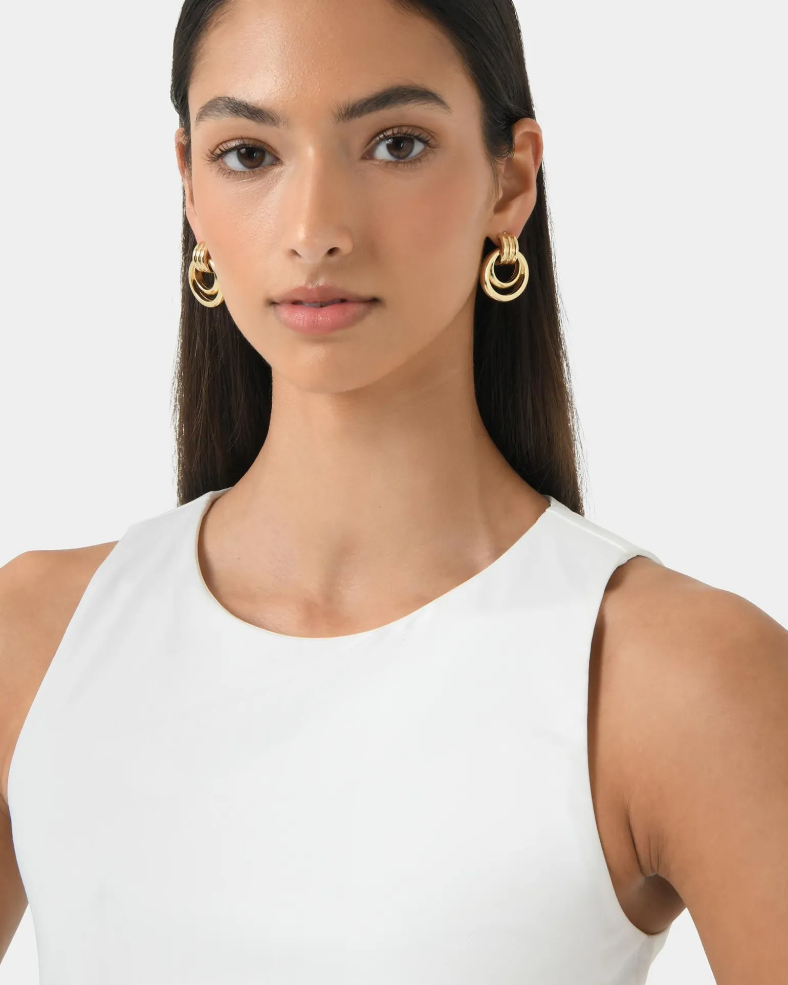 Anne 16k Gold Plated Earrings