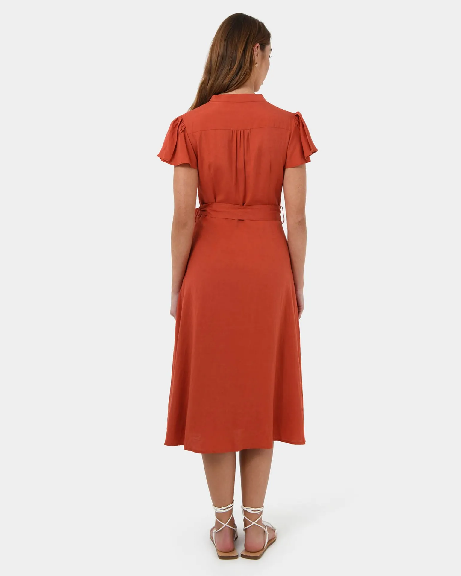Anne Linen Midi Dress