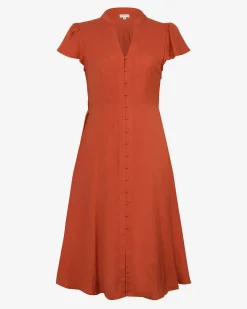 Anne Linen Midi Dress