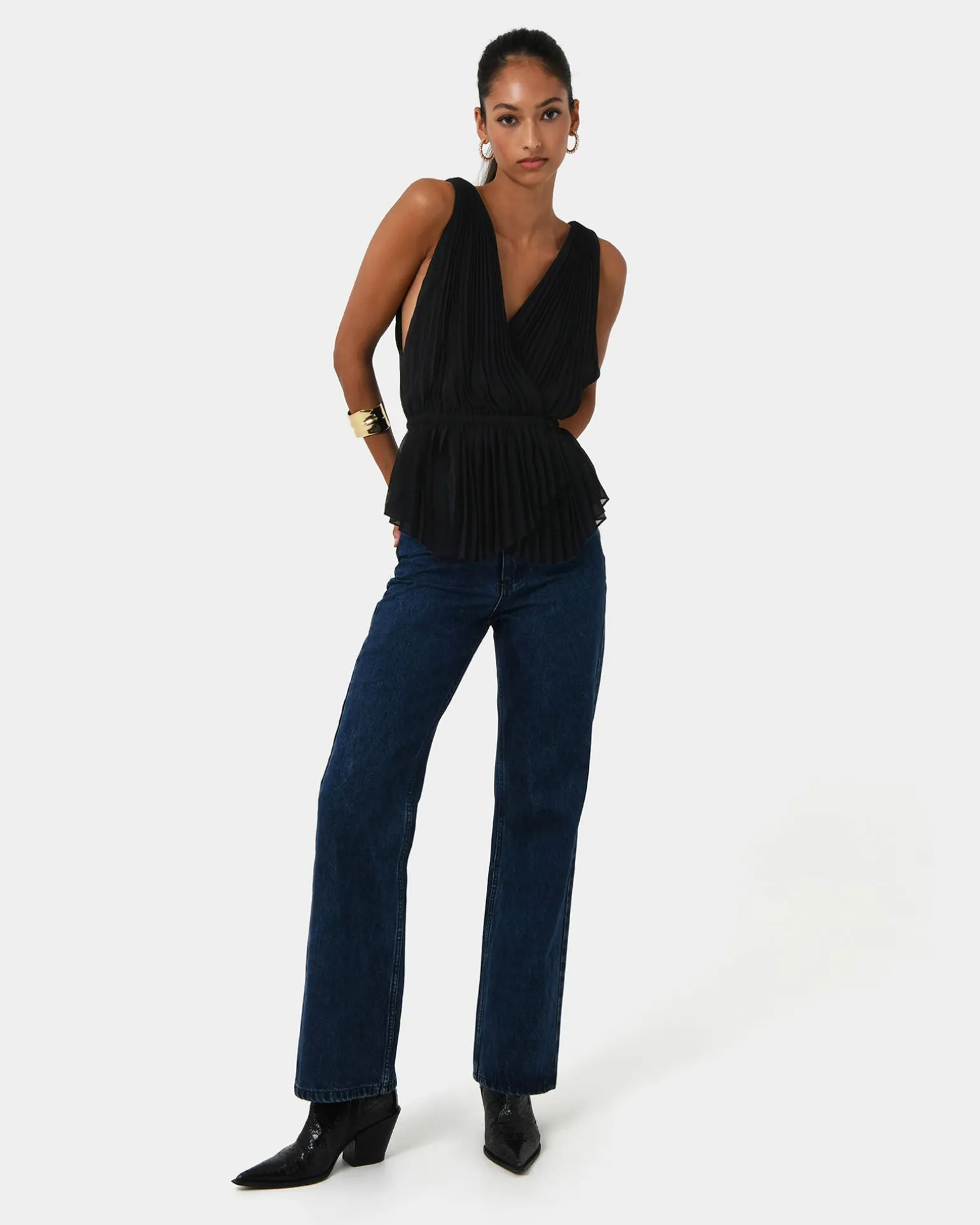 Arina Pleated Top