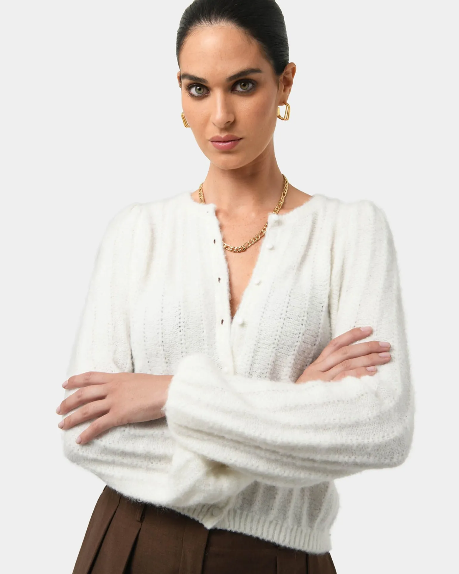 Aura Fluffy Knit Cardigan