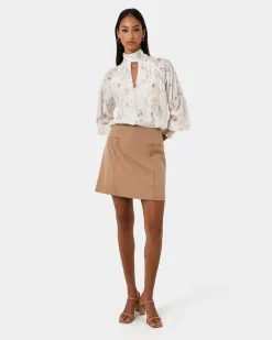 Aurae Floral Tie Blouse