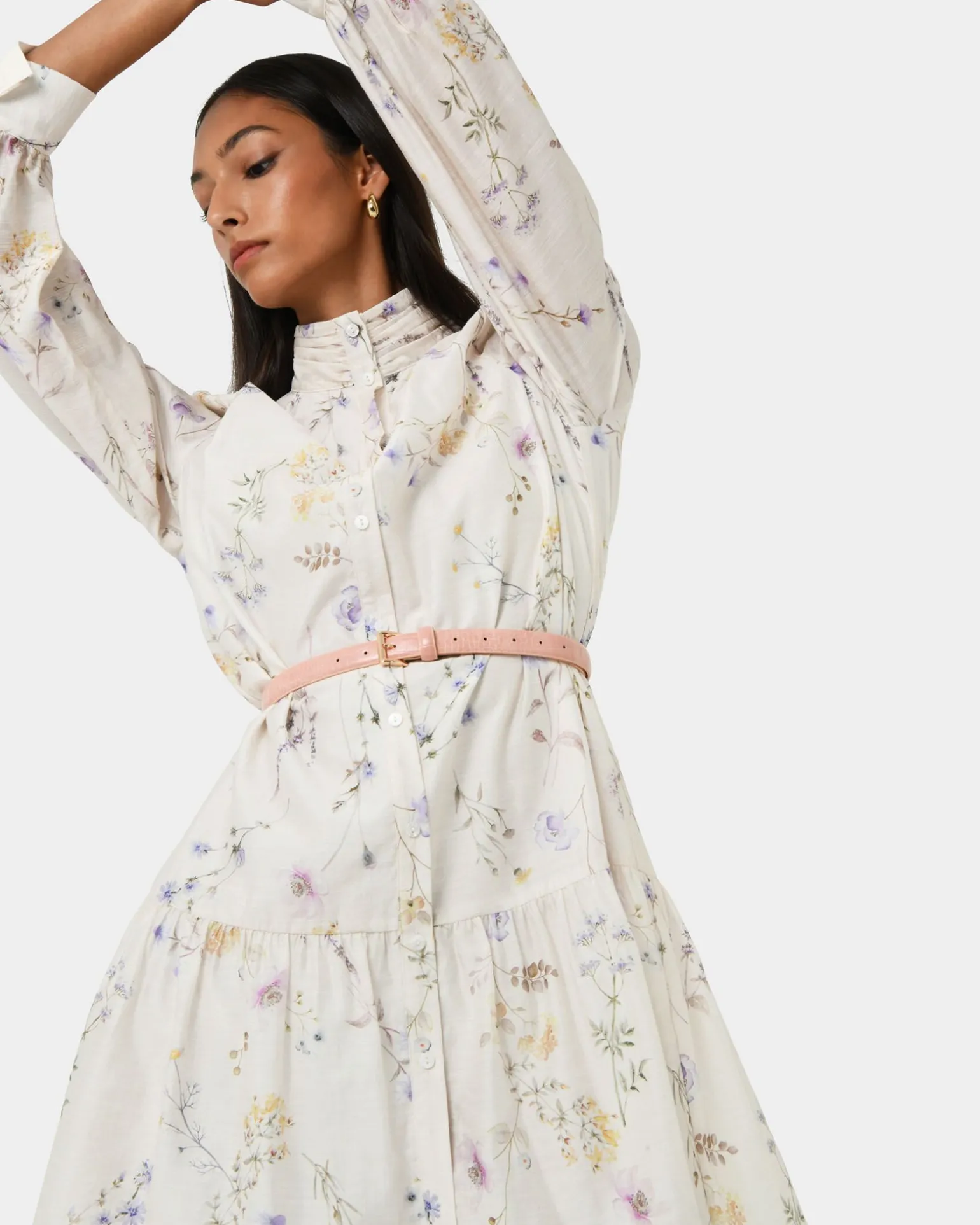 Aurae Floral Tiered Dress